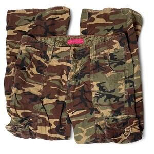 Y2K Camo Low Rise Cargo Pants – Size 9 Juniors